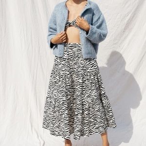 Nikki Chasin Zebra Skirt - Large